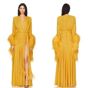Bronx and Banco Gold Long Sleeve Dress